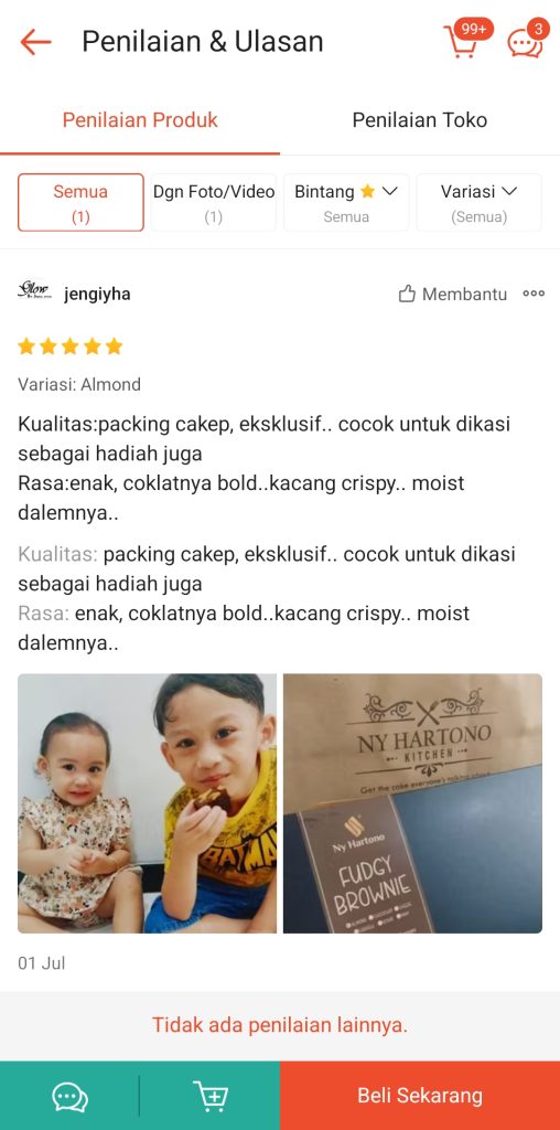 testimoni brownies malang
